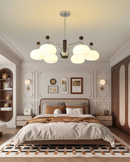 Modern Chandelier with Adjustable Height and LED — front view