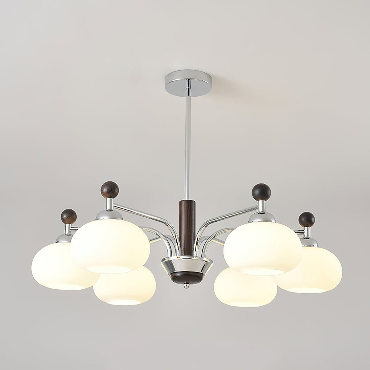 Modern Chandelier with Adjustable Height and LED — front view