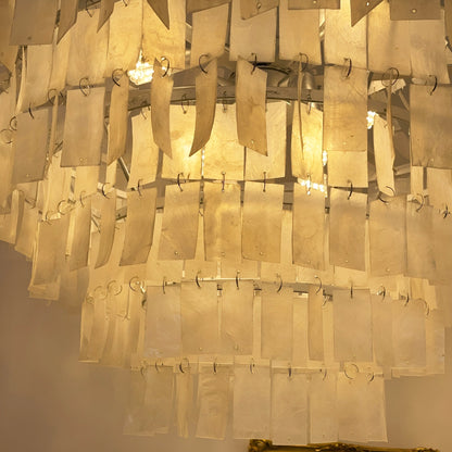 Boho Shell Tiered Chandelier, Coastal Decor