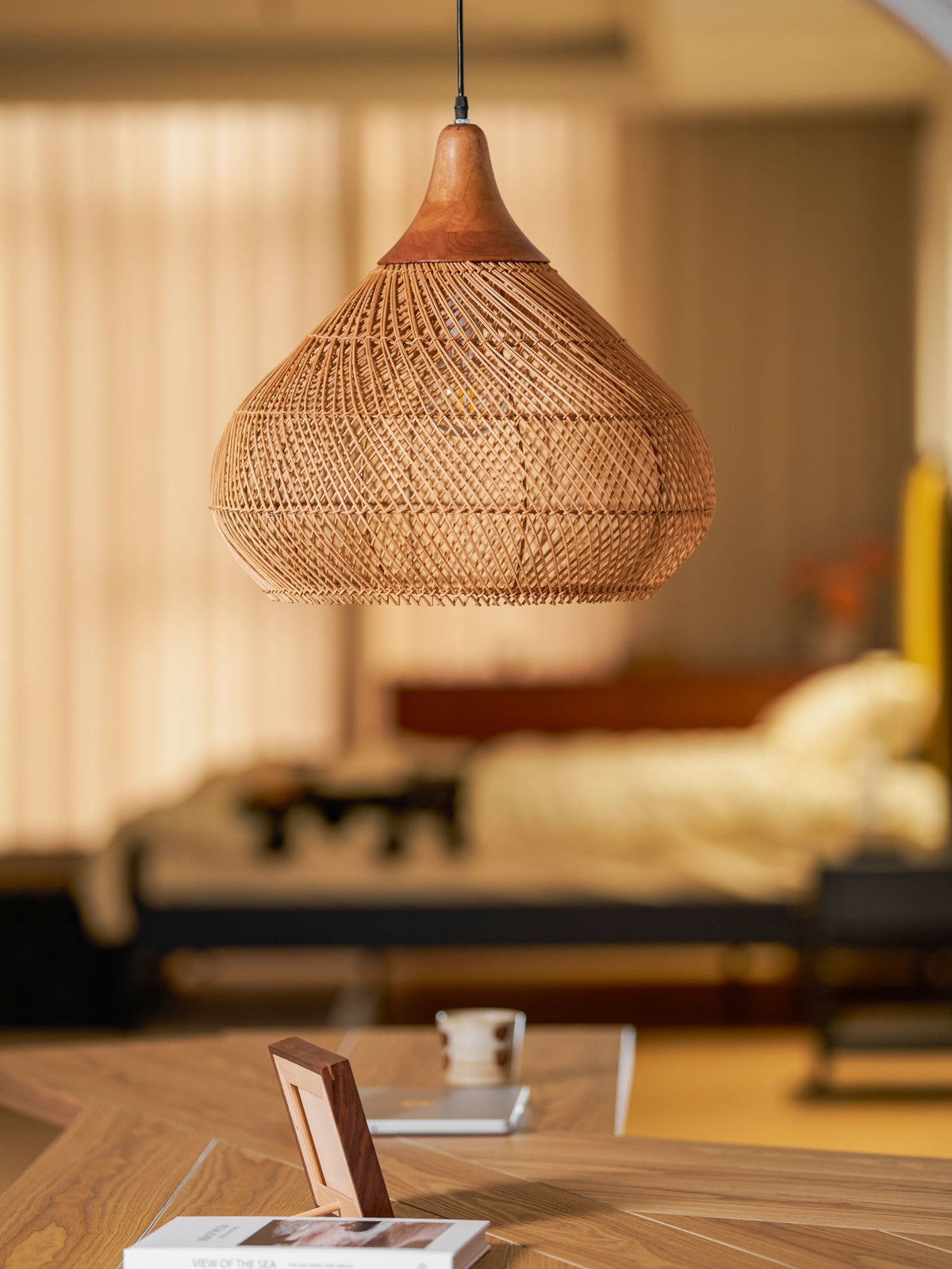Braided Rattan Pendant Lamp Position 12