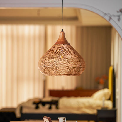 Braided Rattan Pendant Lamp Position 17