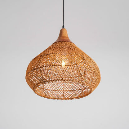 Braided Rattan Pendant Lamp Position 87