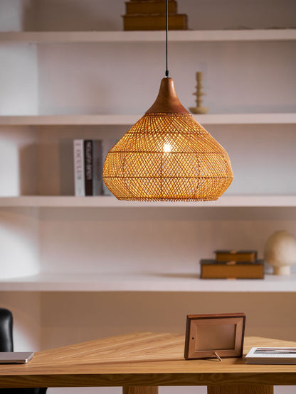 Braided Rattan Pendant Lamp Position 15