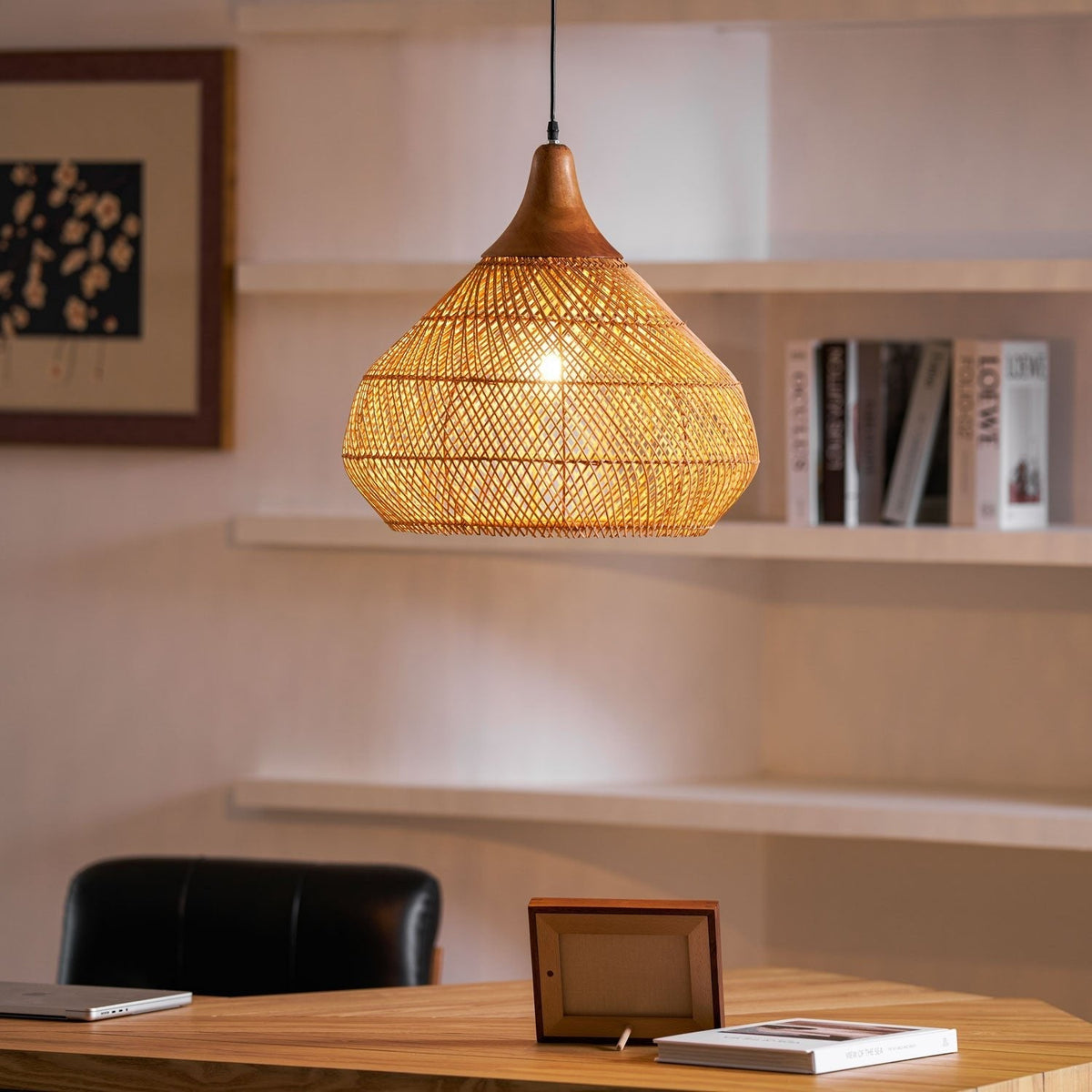Braided Rattan Pendant Lamp Position 19