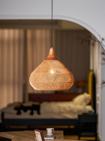 Braided Rattan Pendant Lamp Position 18