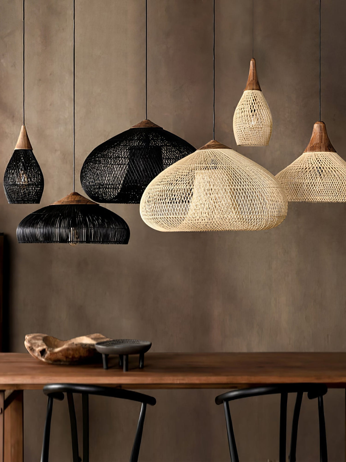 Braided Rattan Pendant Lamp Position 36