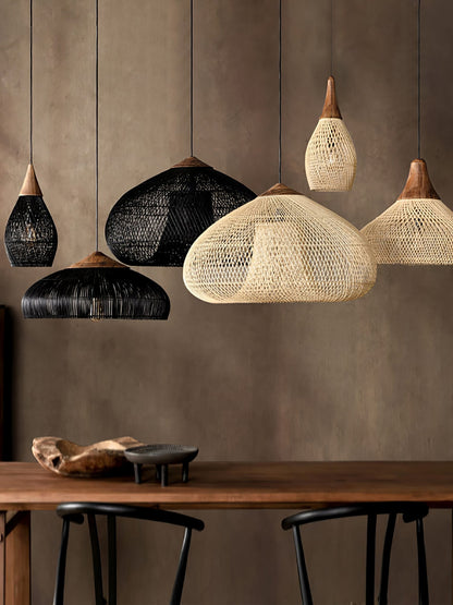 Braided Rattan Pendant Lamp Position 36