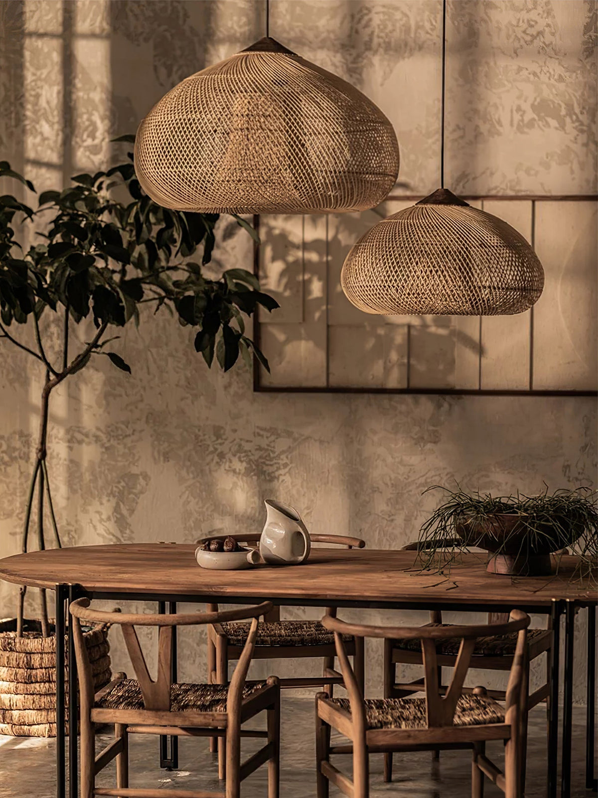 Braided Rattan Pendant Lamp Position 27