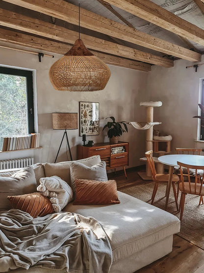 Braided Rattan Pendant Lamp Position 29