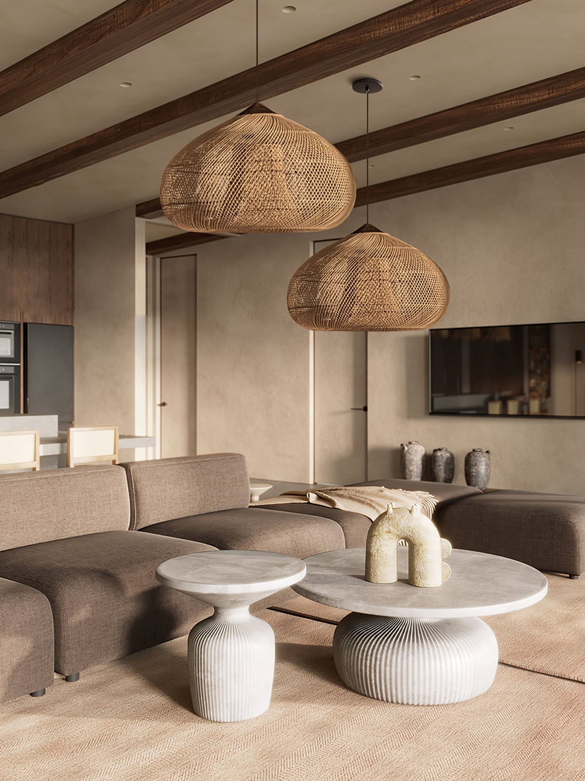 Braided Rattan Pendant Lamp Position 41