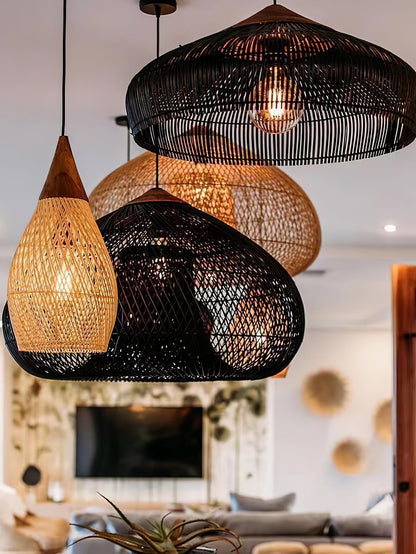 Braided Rattan Pendant Lamp Position 46