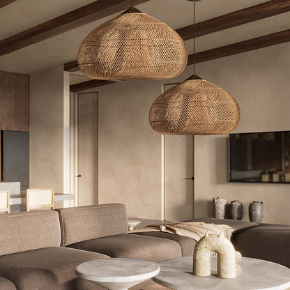 Braided Rattan Pendant Lamp Position 25