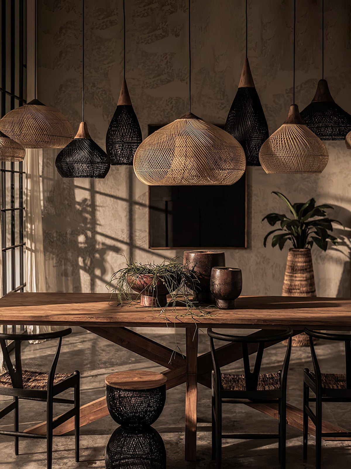 Braided Rattan Pendant Lamp Position 54