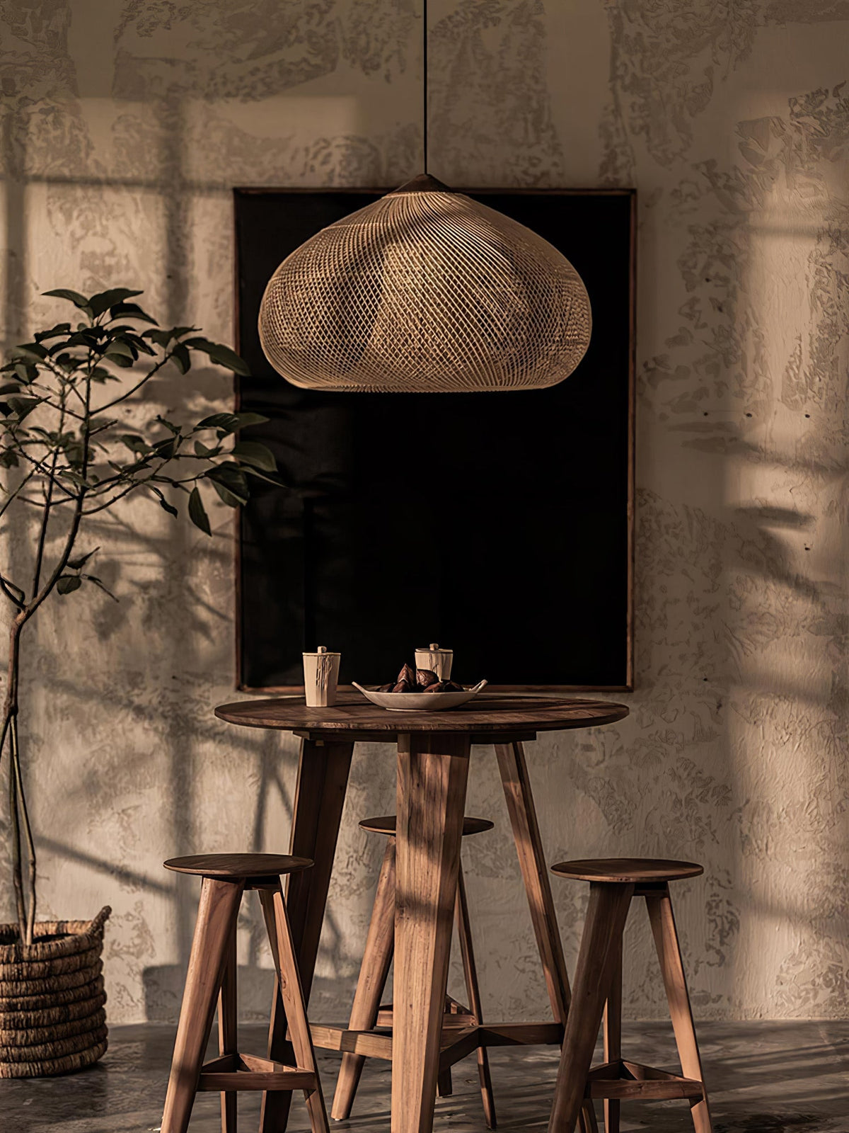 Braided Rattan Pendant Lamp Position 55