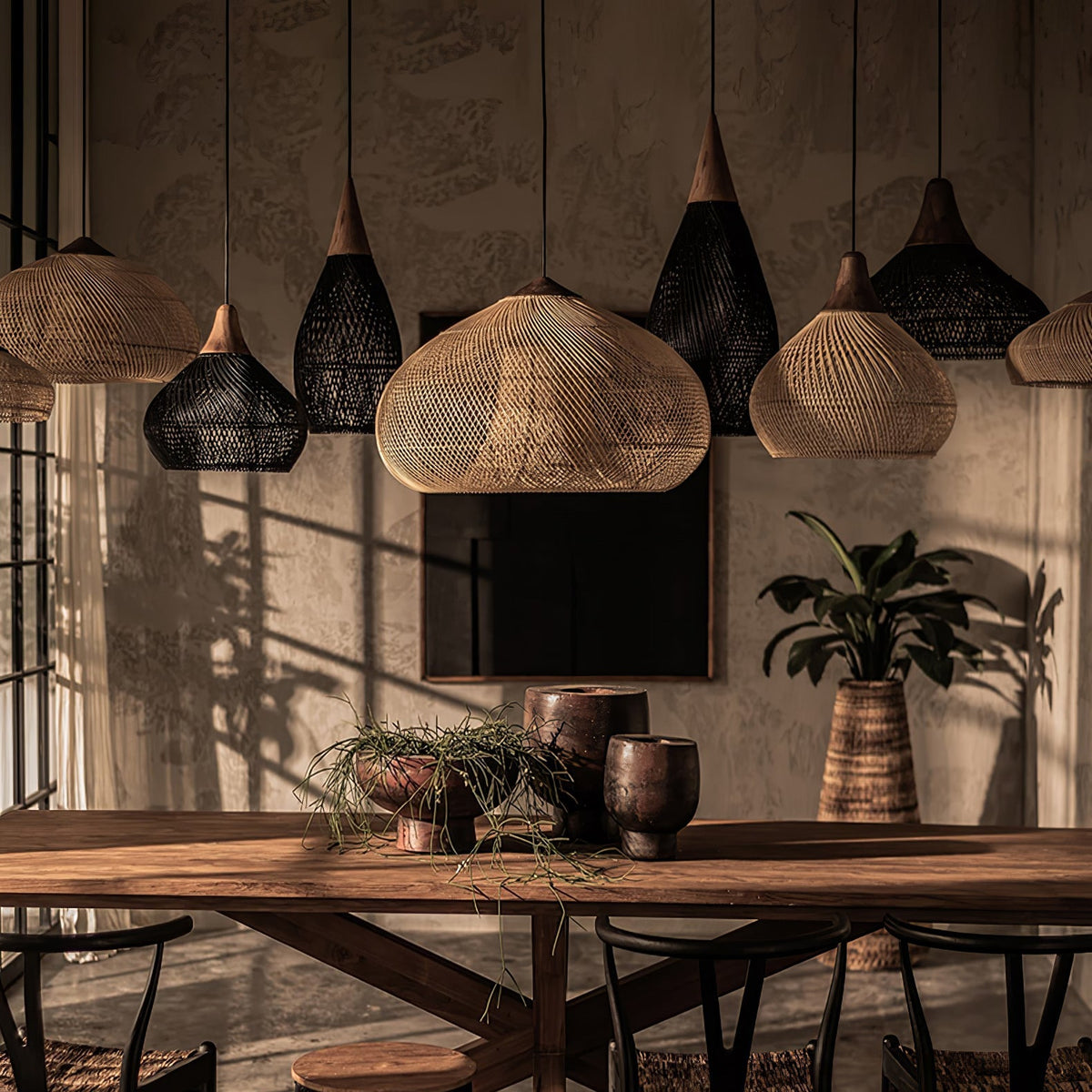 Braided Rattan Pendant Lamp Position 62