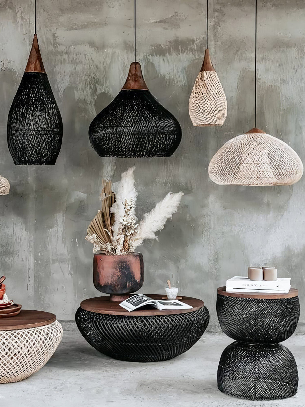 Braided Rattan Pendant Lamp Position 31