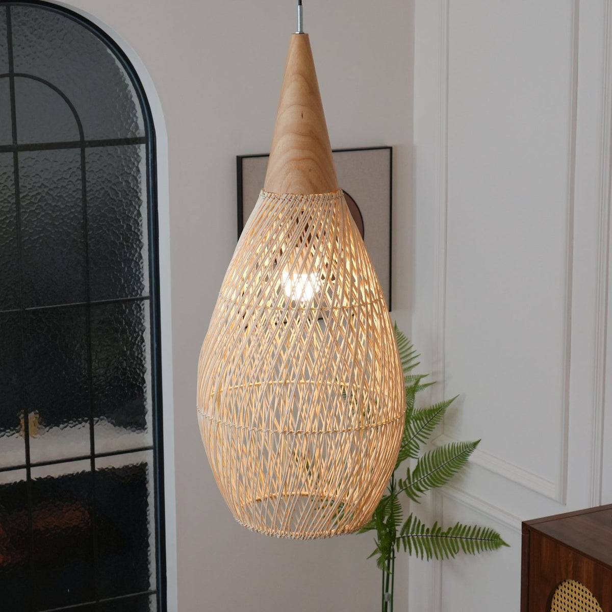 Braided Rattan Pendant Lamp Position 74