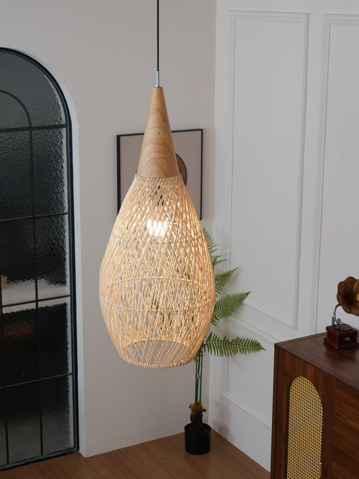 Braided Rattan Pendant Lamp Position 73