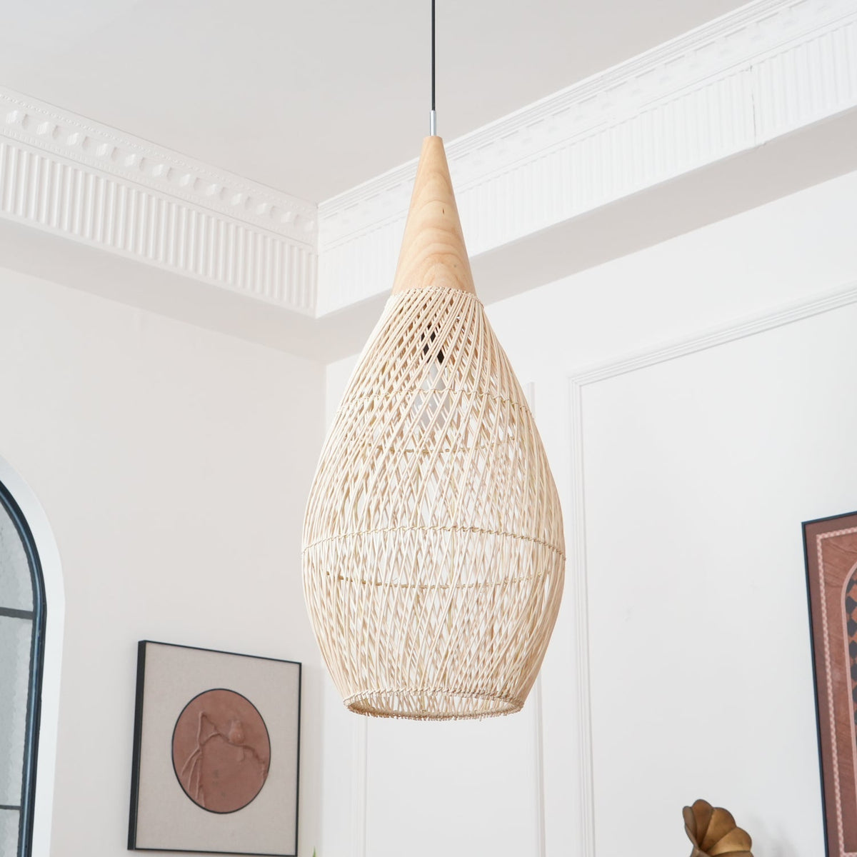 Braided Rattan Pendant Lamp Position 21
