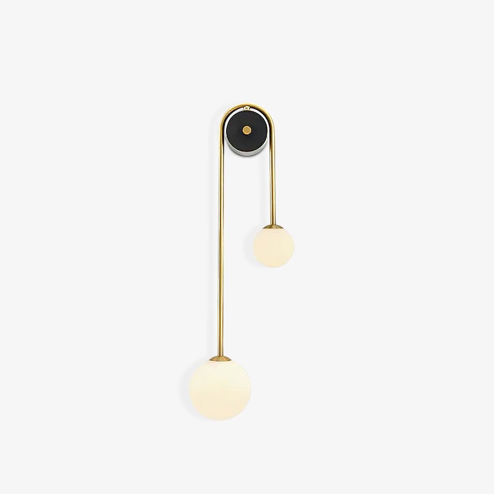 Brass Arc Wall Light, Energy-Efficient LED
