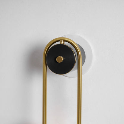 Brass Arc Wall Light, Energy-Efficient LED