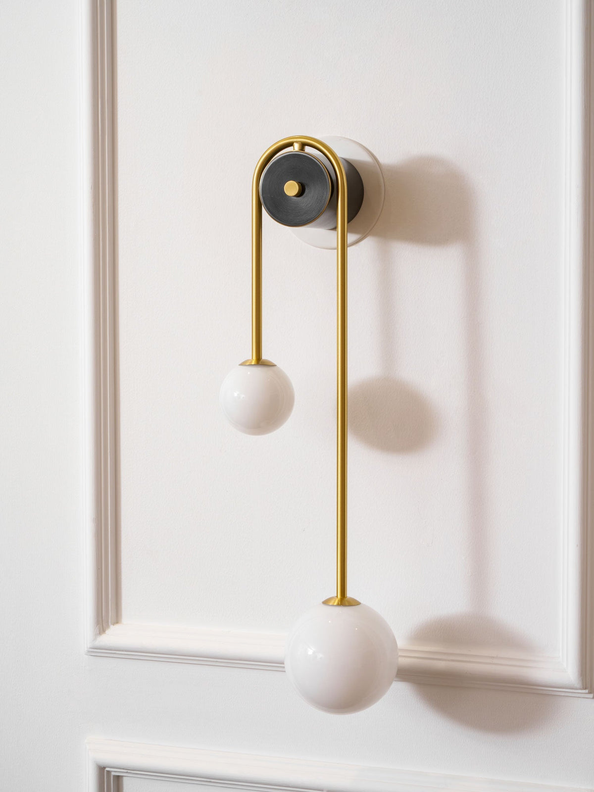 Brass Arc Wall Light, Energy-Efficient LED