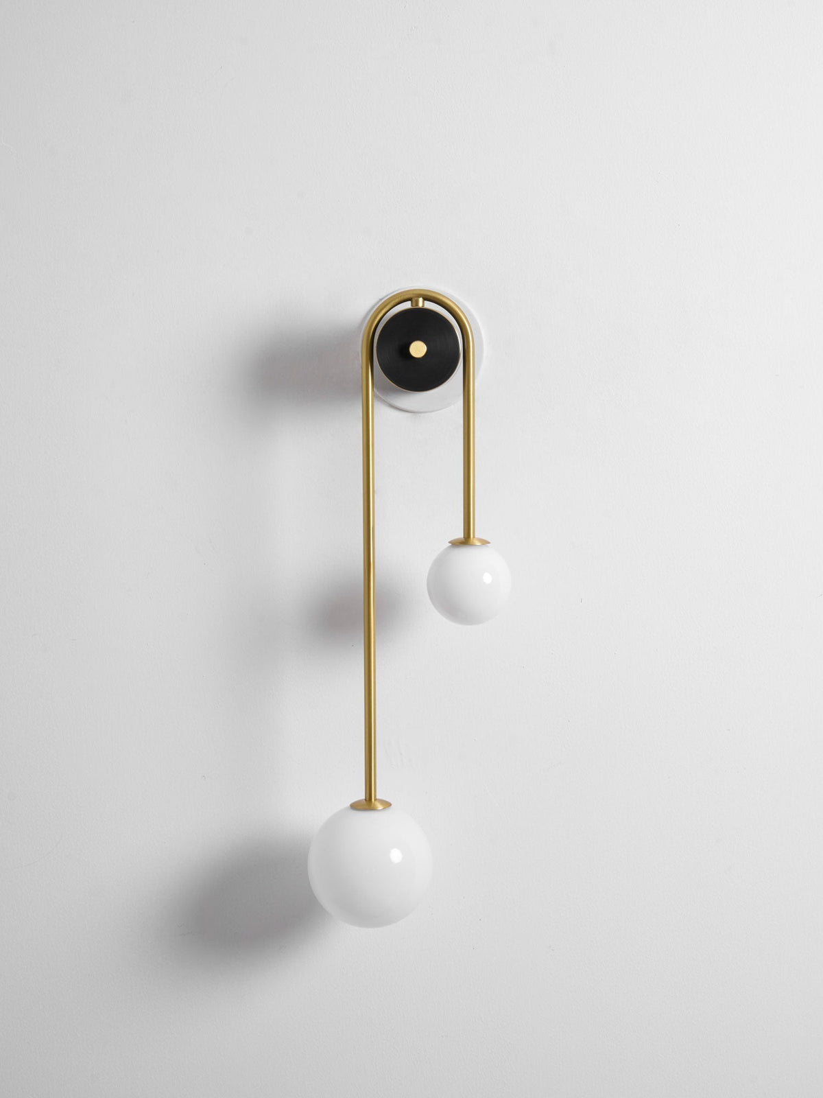 Brass Arc Wall Light, Energy-Efficient LED
