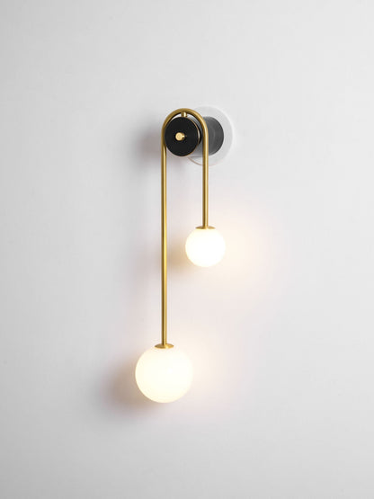 Brass Arc Wall Light, Energy-Efficient LED