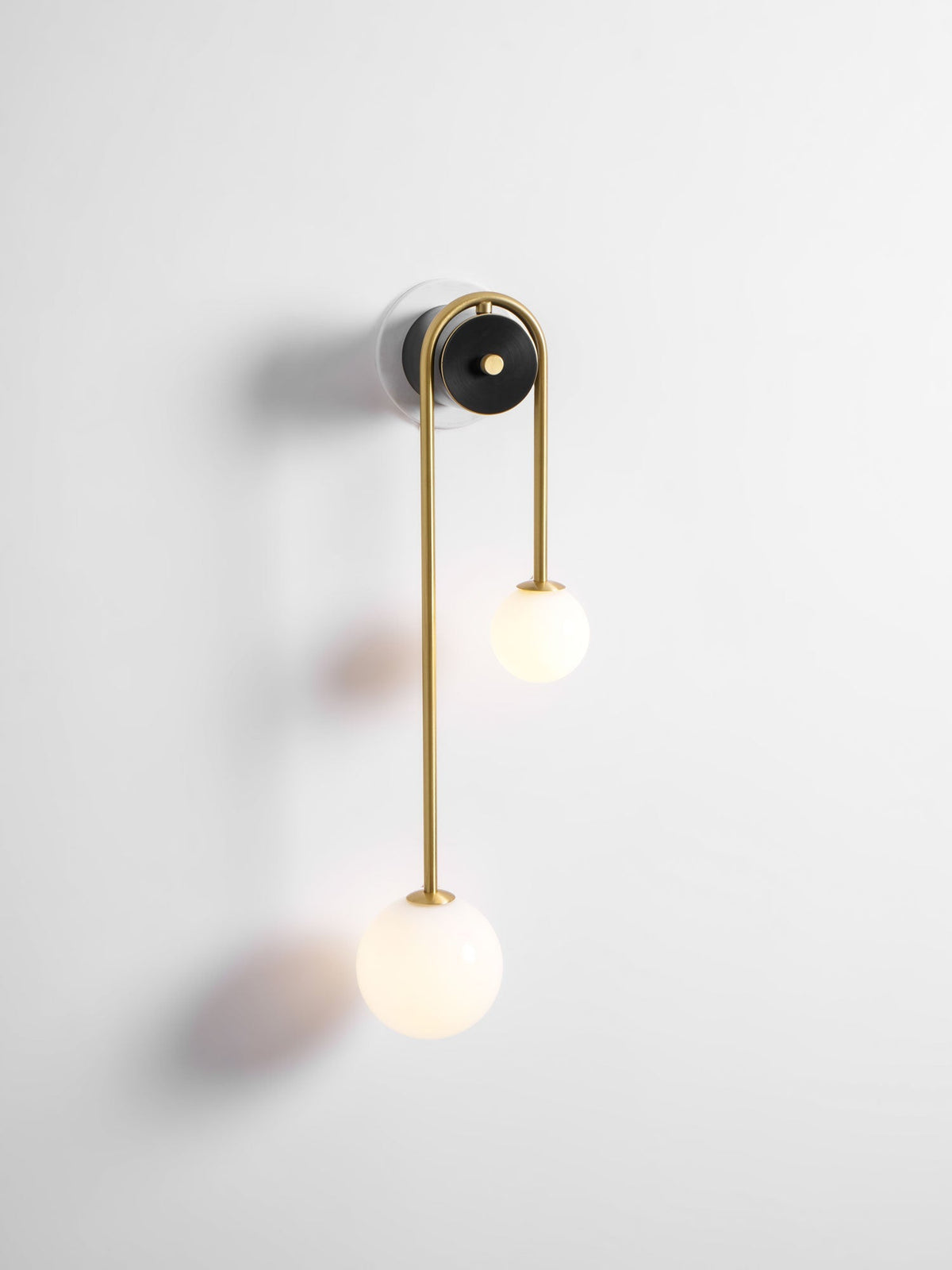 Brass Arc Wall Light, Energy-Efficient LED
