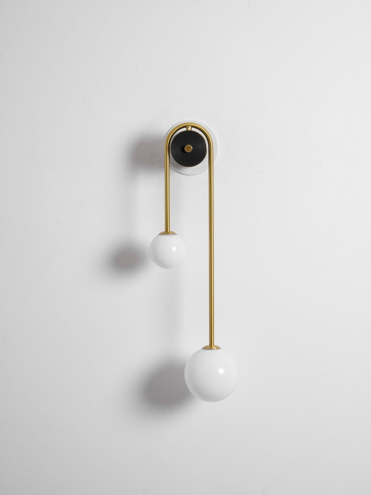 Brass Arc Wall Light, Energy-Efficient LED