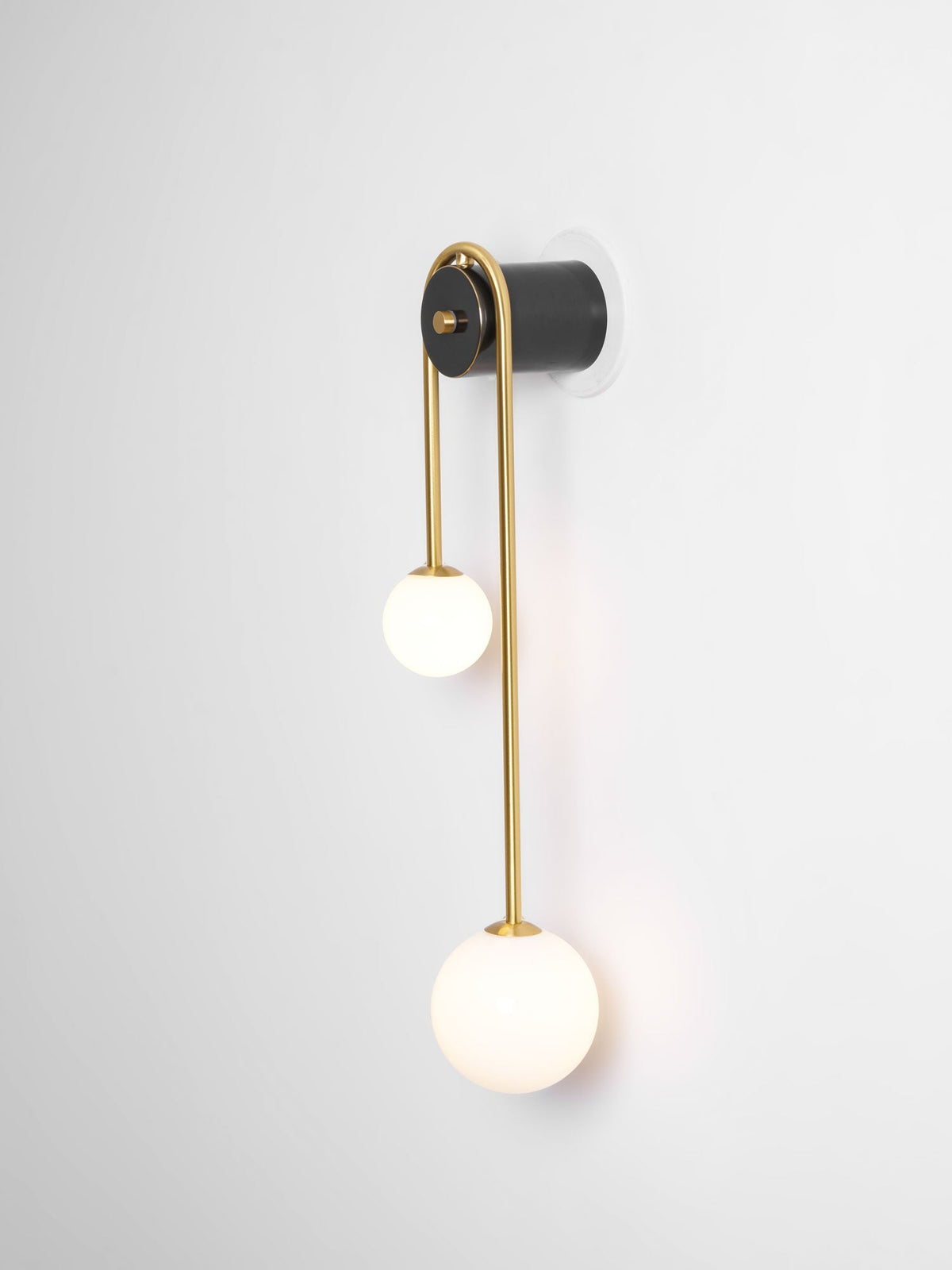 Brass Arc Wall Light, Energy-Efficient LED