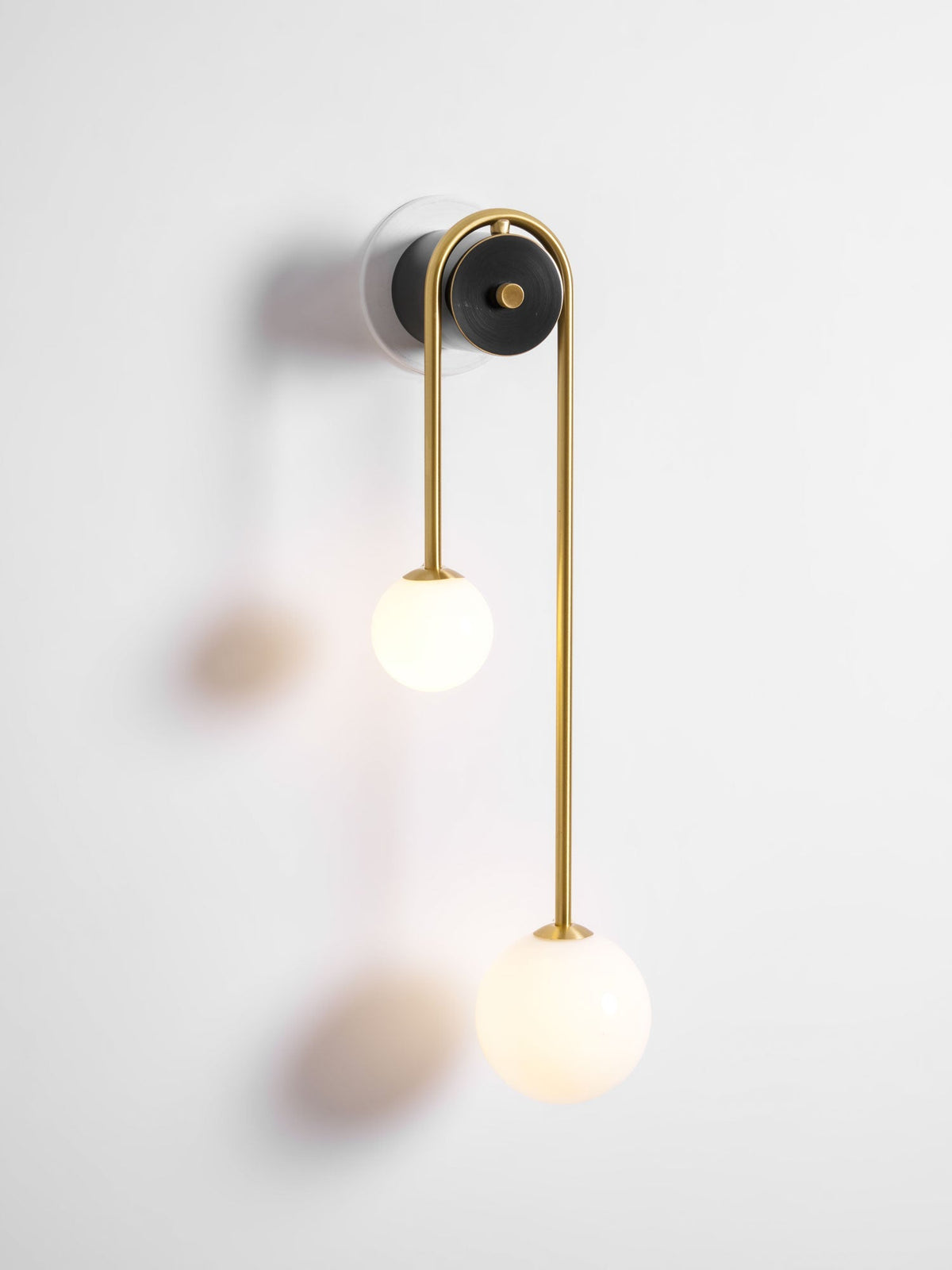 Brass Arc Wall Light, Energy-Efficient LED