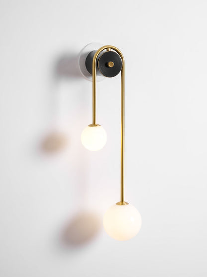 Brass Arc Wall Light, Energy-Efficient LED