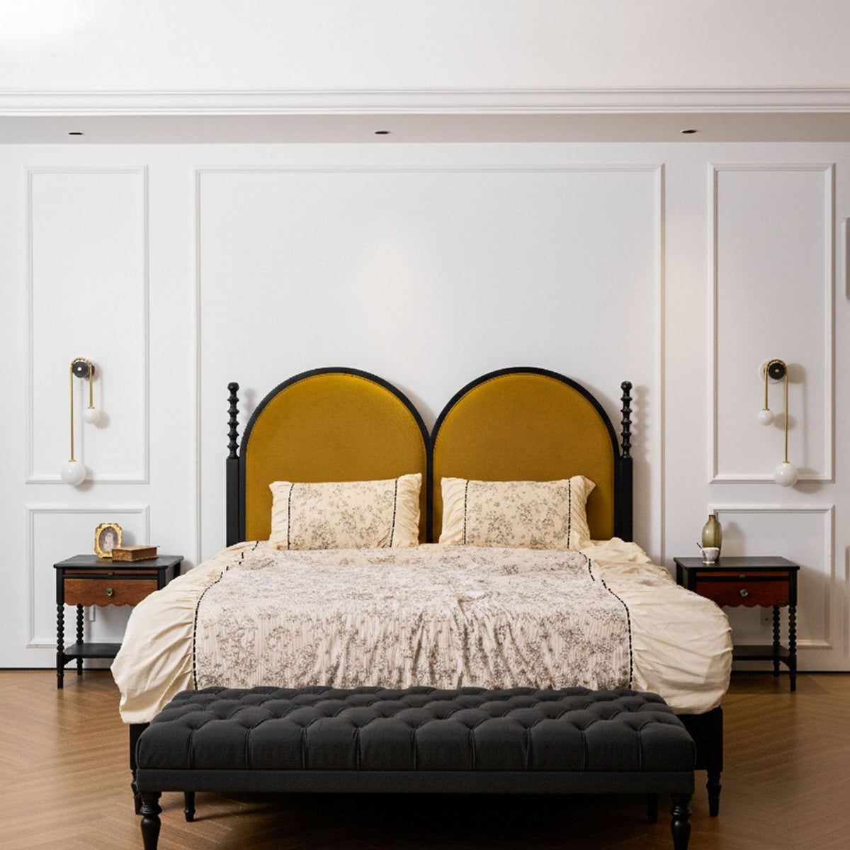Brass Arc Wall Light, Energy-Efficient LED