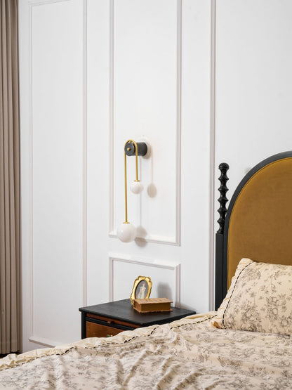 Brass Arc Wall Light, Energy-Efficient LED
