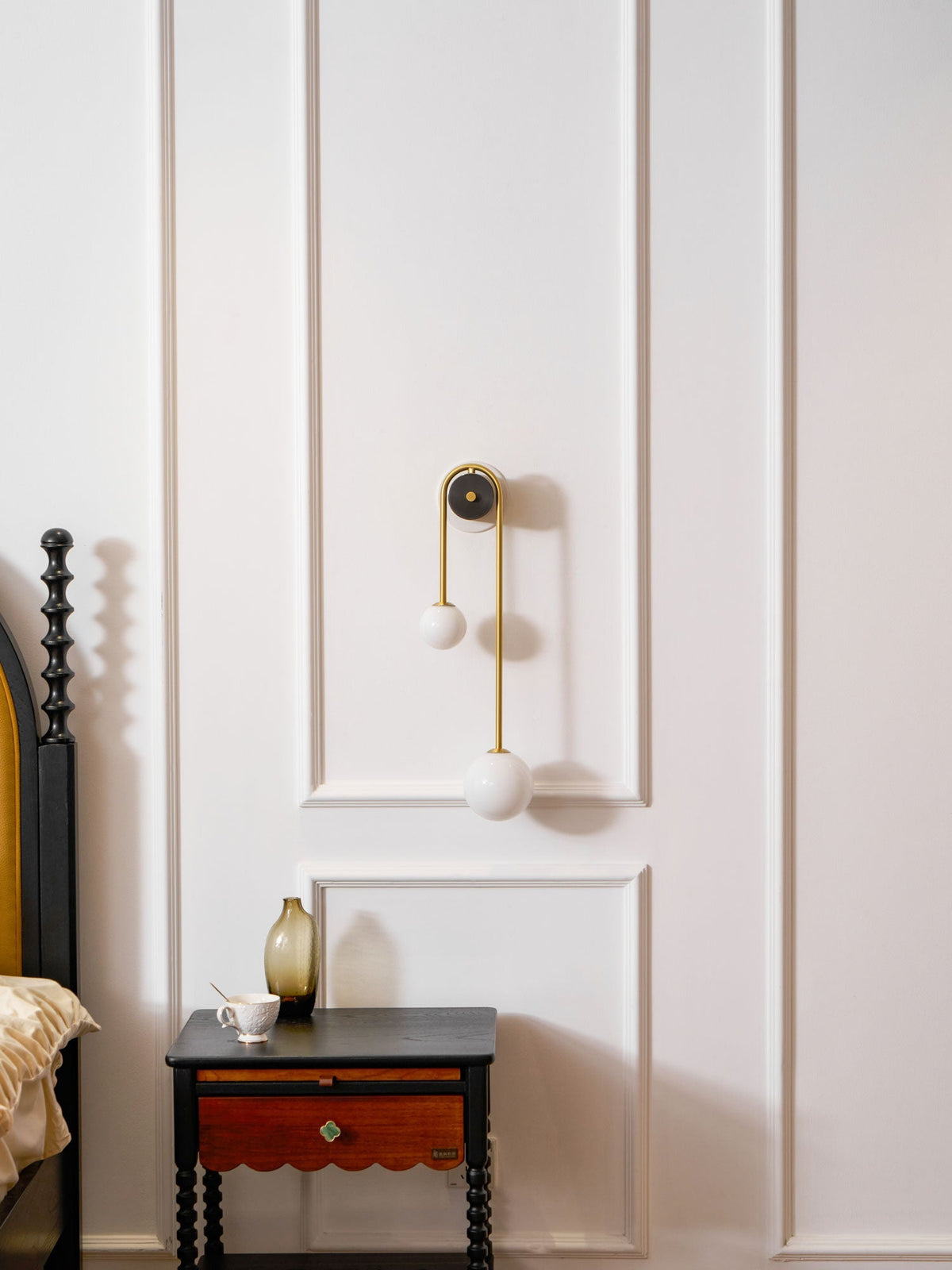 Brass Arc Wall Light, Energy-Efficient LED