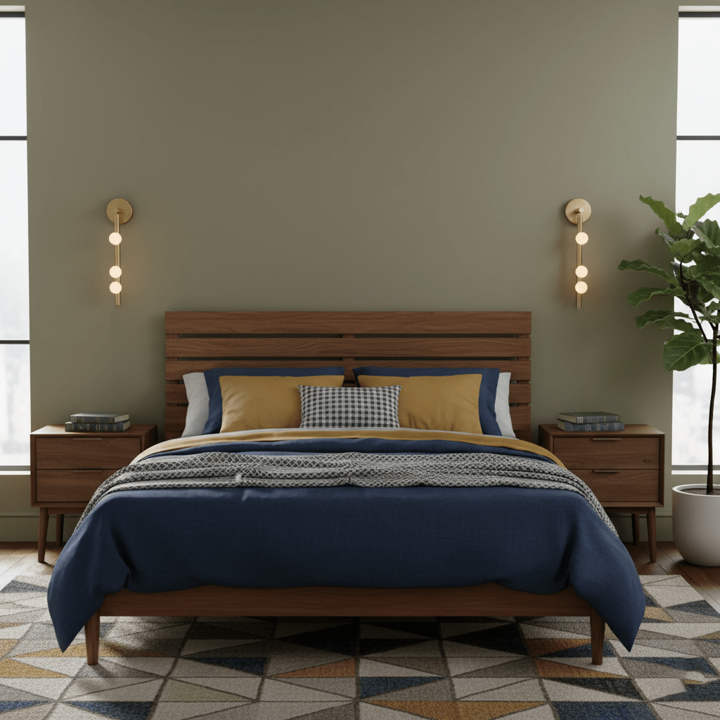 Brass Glass Tube Wall Lamp with Adjustable Lighting