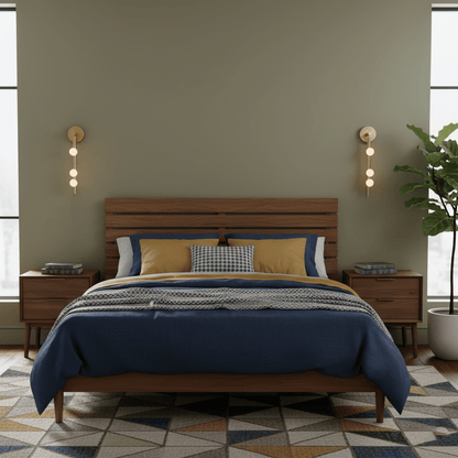 Brass Glass Tube Wall Lamp with Adjustable Lighting