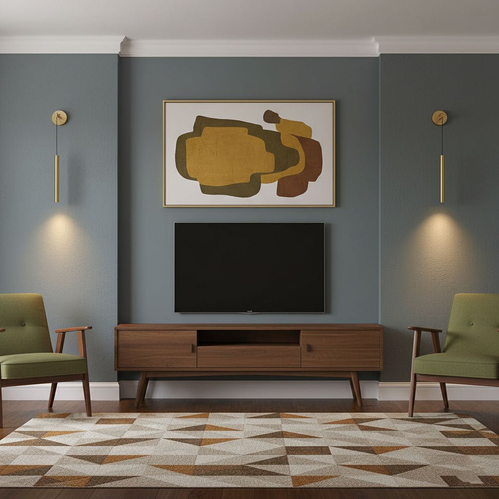 Brass Line Wall Light, Energy-Efficient LED