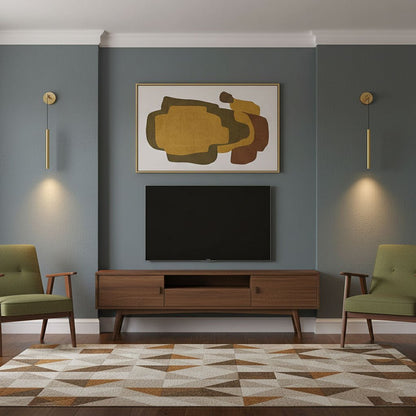 Brass Line Wall Light, Energy-Efficient LED