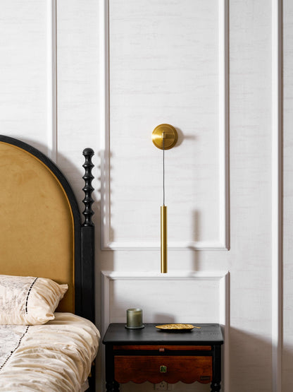 Brass Line Wall Light, Energy-Efficient LED