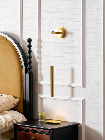 Brass Line Wall Light, Energy-Efficient LED