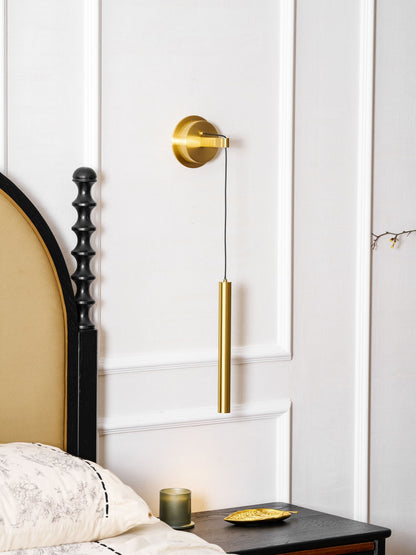 Brass Line Wall Light, Energy-Efficient LED