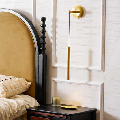 Brass Line Wall Light, Energy-Efficient LED