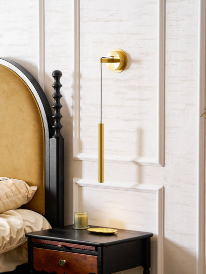 Brass Line Wall Light, Energy-Efficient LED