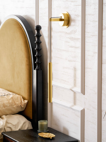 Brass Line Wall Light, Energy-Efficient LED
