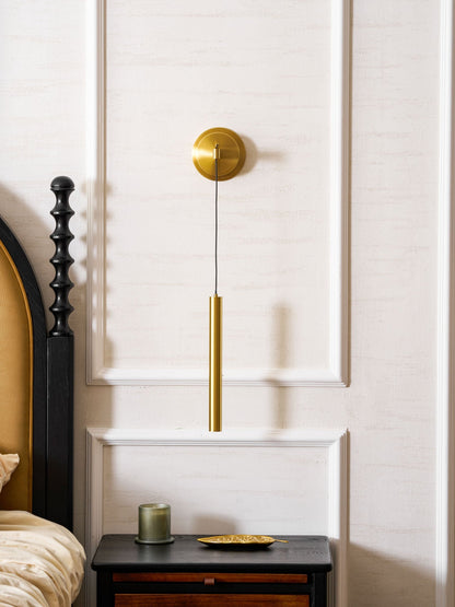 Brass Line Wall Light, Energy-Efficient LED