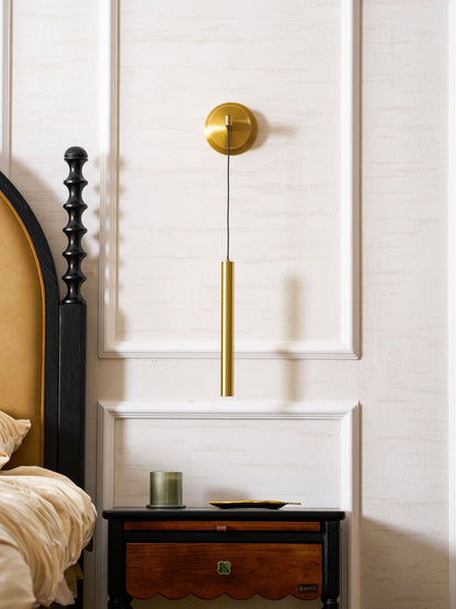 Brass Line Wall Light, Energy-Efficient LED