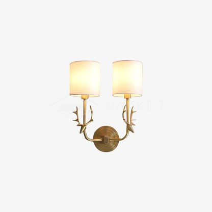 Brass Deer Head Wall Light Position 46