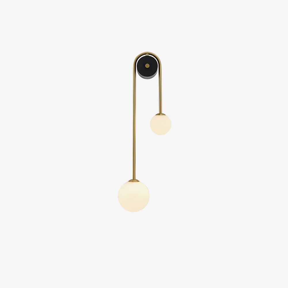 Brass Arc Wall Light, Energy-Efficient LED